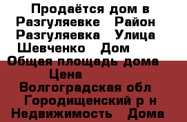 Продаётся дом в Разгуляевке › Район ­ Разгуляевка › Улица ­ Шевченко › Дом ­ 19 › Общая площадь дома ­ 30 › Цена ­ 1 300 000 - Волгоградская обл., Городищенский р-н Недвижимость » Дома, коттеджи, дачи продажа   